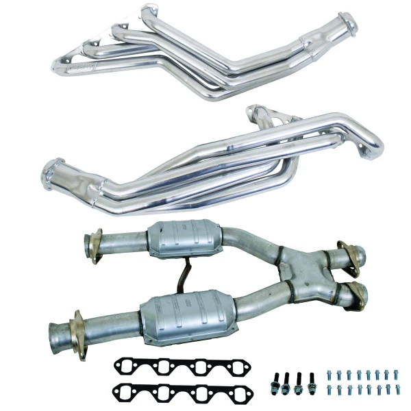 15163 79-93 MUSTANG 5.0 1-5/8 LONG TUBE HEADERS PLUS MID PIPE (SILVER CERAMIC) 15163 79-93 MUSTANG 5.0 1-5/8 LONG TUBE HEADERS PLUS MID PIPE (SILVER CERAMIC)