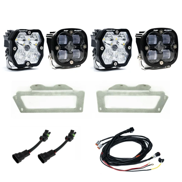 2010-2018 Dodge Ram 2500/3500, 09-12 1500, Fog Pocket Kit, Squadron SAE 2.0, Clear, SAE Fog 2010-2018 Dodge Ram 2500/3500, 09-12 1500, Fog Pocket Kit, Squadron SAE 2.0, Clear, SAE Fog